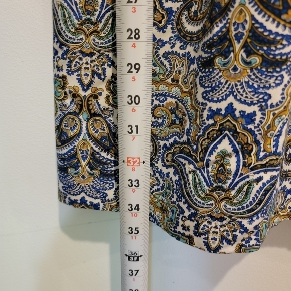 J. Crew Paisley print Multi Color Silk Blend Dress with Pockets Size 4 - Picture 10 of 15